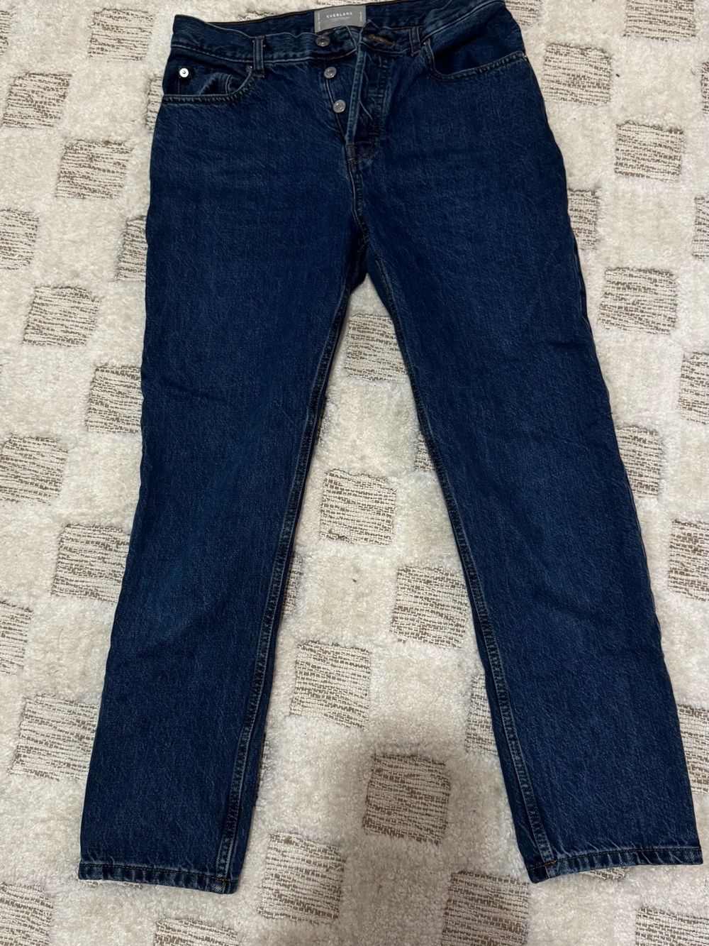 Everlane The ’90s Cheeky Jean Medium Blue Vintage Size 28 Organic Cotton